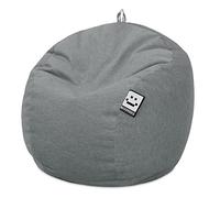 HAPPERS Puff Infantil Terciopelo Gris, Tejido Tacto Piel de melocotón