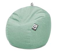 HAPPERS Puff Infantil Terciopelo Menta, Tejido Tacto Piel de melocotón