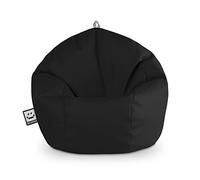 HAPPERS Puff Pelota Polipiel Interior Negro