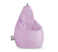 HAPPERS Puff Pera para Salón y Dormitorio con Relleno | Polipiel Alta Resistencia | Sillón Relax Ergonómico Infantil y Juvenil | Puff para Leer y Jugar | Lavanda 135x90 XXL