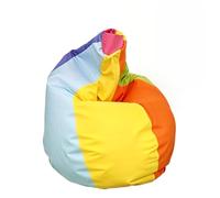 HAPPERS Puff Pera para Salón y Dormitorio con Relleno | Polipiel Alta Resistencia | Sillón Relax Ergonómico Infantil y Juvenil | Puff para Leer y Jugar | Multicolor 135x90 XXL
