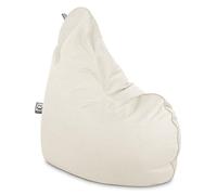 HAPPERS Puff Pera Relax Terciopelo Crudo, Puff para Salón Tejido Tacto Piel de melocotón