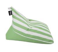 HAPPERS Puff Pirámide Toldotex Talla M con Relleno Incluido | Asiento Infantil y Juvenil para Exterior e Interior | Relax Ergonómico para Terraza, Jardín y Salón | Verde