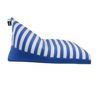 HAPPERS Puff Pirámide Toldotex Talla XXL con Relleno Incluido | Asiento Exterior e Interior de Estilo Mediterráneo | Relax Ergonómico para Terraza, Jardín y Salón | Azul