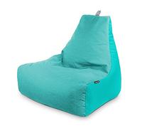HAPPERS Puff Sillón Naylim Mate con Relleno Incluido para Exterior e Interior Transpirable y Resistente| Asiento Relax Ergonómico para Terraza, Jardín y Salón | 85x80x90 cm Turquesa