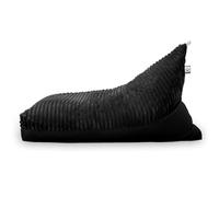 HAPPERS Puff Sillón para Salón o Dormitorio Pirámide Soft Negro