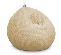 HAPPERS Puff Space Morgan Marfil sillón butaca de salón o habitación con Relleno Incluido