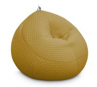 HAPPERS Puff Space Morgan Ocre sillón butaca de salón o habitación con Relleno Incluido