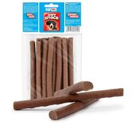 HAPPET Golosinas para perros, 100 g de cabanos de ternera, bocadillo de entrenamiento natural, sano y fácil de digerir, rico en proteínas y bajo en grasas, promueve la higiene bucal
