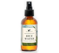 Happie Hummingbyrd Agua de arroz para el crecimiento del cabello de Baja Basics, grosor, fuerza, brillo, acondicionador sin enjuague para cuero cabelludo, hidratante de puntas abiertas secas, cabello