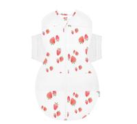 happiest baby Saco de Dormir SNOO Sack - Algodón Orgánico 100% - Favorisce un Corretto Sviluppo Delle Anche (Marfil con Fresas, Talla M)