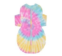 happiest baby Saco de Dormir SNOO Sack - Algodón Orgánico 100% - Favorisce un Corretto Sviluppo Delle Anche (Teñido Anudado Arcoíris, Talla M)