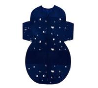 happiest baby Saco de Dormir SNOO Sack - Algodón Orgánico 100% - Favorisce un Corretto Sviluppo Delle Anche (Medianoche con Planetas, Talla L)