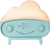 Happiest Baby SNOObie - Máquina de sonido portátil para bebé con luz nocturna - 12 sonidos relajantes para el entrenamiento de sueño, color verde azulado