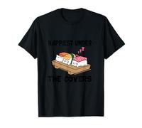 Happiest Under The Covers kawaii sushi durmiendo Camiseta