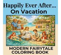 Happily Ever After… on Vacation: A Modern Fairytale Coloring Book Featuring Princesses, Hero's, Villains & Fairy Tale Characters on Holiday