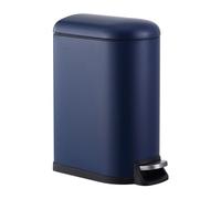 happimess HPM1009J Roland Mini 2.6-Gallon Step-Open Trash Can, Denim Blue,with Soft-Close Lid, Fingerprint Resistant, Modern, Minimalistic for Home, Kitchen, Laundry Room, Office, Bedroom, Bathroom