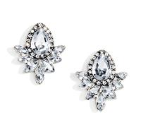 Happiness Boutique Damas Pendientes Llamativos en Color Neutro para Trabajo Boda Fin de Curso | Pendientes de Botón para Orejas Perforadas Prime