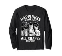 Happiness Comes In All Shapes and Sizes Funny Meme Cat Manga Larga
