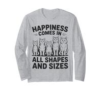 Happiness Comes In All Shapes and Sizes Funny Meme Cat Manga Larga