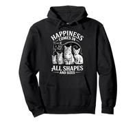 Happiness Comes In All Shapes and Sizes Funny Meme Cat Sudadera con Capucha