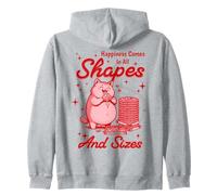 Happiness Comes In All Shapes and Sizes Funny Meme Cat Sudadera con Capucha