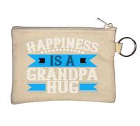 Happiness is a Grandpa Hug - Llavero con eslogan para el Día del Padre, color beige, beige, Talla única