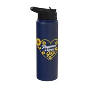 Happiness is Being A Gigi Sunflower Grandma Stainless Steel Insulated Water Bottle
