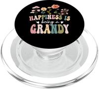 Happiness is Being a Grandy Floral Grandy Mother's Day PopSockets PopGrip para MagSafe