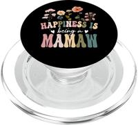 Happiness is Being a Mamaw Floral Design Mamaw Mother's Day PopSockets PopGrip para MagSafe