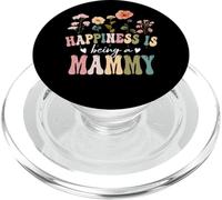 Happiness is Being a Mammy Floral Design Mammy Mother's Day PopSockets PopGrip para MagSafe
