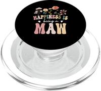 Happiness is Being a Maw Floral Design Maw Mother's Day PopSockets PopGrip para MagSafe