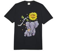 Happiness Is Being A Mom Elephant Lover Mother's Day Comfort Colors Adult Heavyweight T-Shirt
