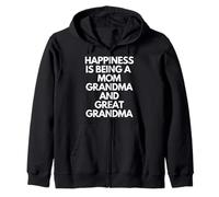 Happiness Is Being A Mom Grandma & Great Grandma Mothers Day Sudadera con Capucha