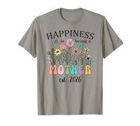 Happiness is Being a Mother 2026 Mom to Be Soon to Be Mommy Camiseta