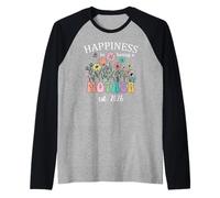 Happiness is Being a Mother 2026 Mom to Be Soon to Be Mommy Camiseta Manga Raglan
