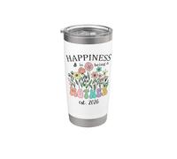 Happiness is Being a Mother 2026 Mom to Be Soon to Be Mommy Vaso térmico de acero inoxidable de doble pared