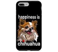 Happiness Is Chihuahua, Pelo Largo, chiwawa, Amante de los Perros, mamá y papá Carcasa para iPhone 7 Plus/8 Plus
