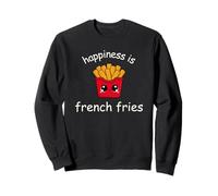 Happiness is French Fries Foodie Cute Trendy Comer carbohidratos Sudadera