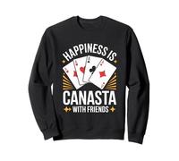 Happiness Is Playing Canasta Card Game with Friends Canasta Sudadera