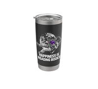 Happiness Is Reading Libros introvertidos antisocial Vaso térmico de acero inoxidable de doble pared