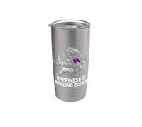 Happiness Is Reading Libros introvertidos antisocial Vaso térmico de acero inoxidable de doble pared