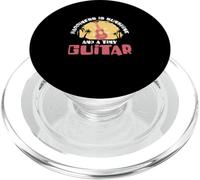 Happiness Is Sunshine and A Tiny Guitar Funny Ukelele PopSockets PopGrip para MagSafe