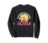 Happiness Is Sunshine and A Tiny Guitar Funny Ukelele Sudadera