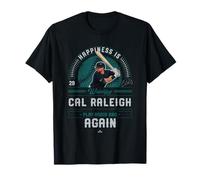 Happiness is Watching Cal Raleigh Seattle Baseball MLBPA Camiseta