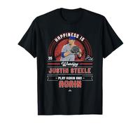 Happiness is Watching Justin Steele Chicago Baseball MLBPA Camiseta