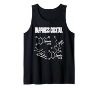 Happiness - Molécula de serotonina Divertida para depresión y Salud Mental Camiseta sin Mangas