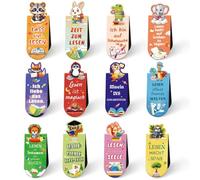 Happirra 12 marcapáginas magnéticos para niños, animales marcapáginas con refranes sobre la lectura, pequeños regalos para niños estudiantes, ideas de relleno de bolsas escolares