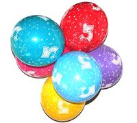 Happium Globos de Látex Surtidos de 12" 5 Años Globos de 5º Cumpleaños Paquete de 10 Decoraciones para Fiestas de Cumpleaños de Dinosaurios Multicolores Eventos Temáticos de 3 Años