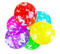 Happium - Paquete de 10 globos de látex para cumpleaños con números variados, 12" (número 2), globos para decoraciones de cumpleaños de niñas y niños de 2 años, fiesta del 2.º aniversario